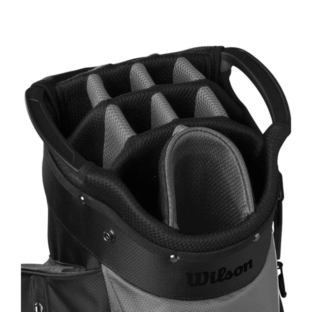 Wilson Feather Golf Cart Bag 14-Way with 3 Dividers & 9 Pockets for Storage